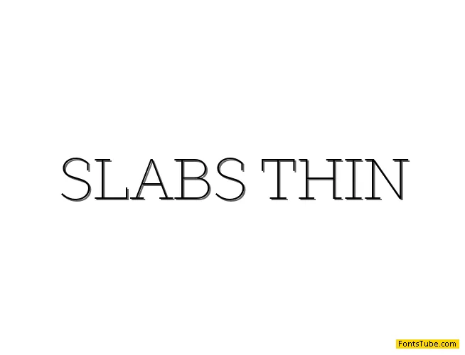 SLABS THIN Font