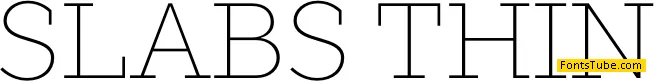 SLABS THIN Font