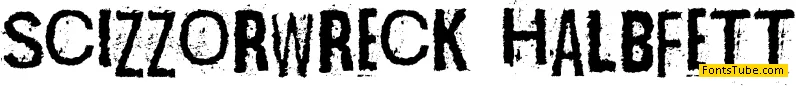 Scizzorwreck Halbfett Font