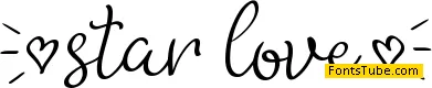 (star love) Font