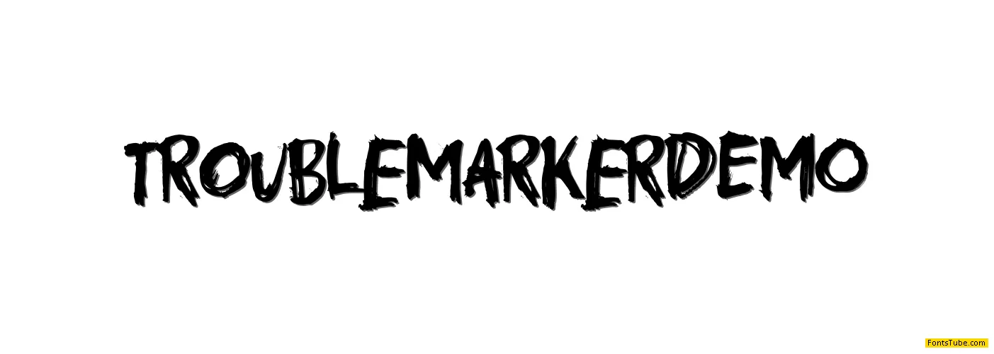 Troublemarker DEMO Font