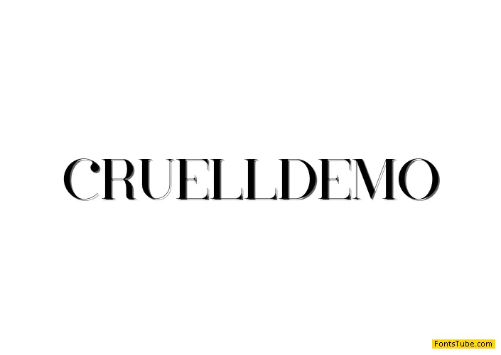 Cruell Demo Font