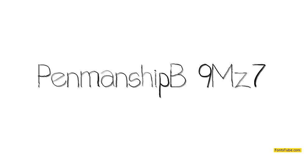 Penmanship: B-