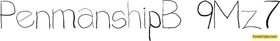 Penmanship: B-