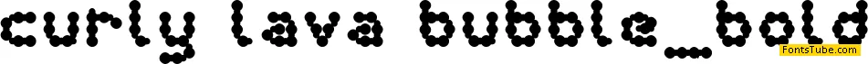 curly lava bubble Font Family