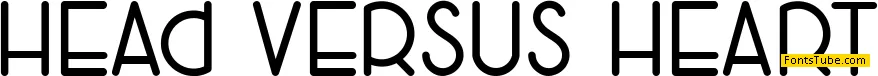 Head Versus Heart Font
