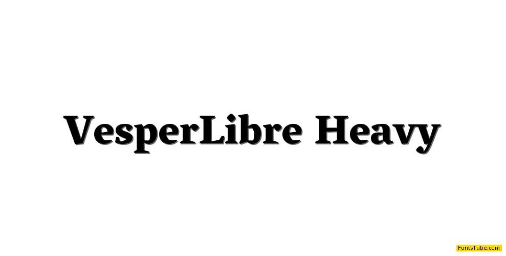 Vesper Libre Font Family