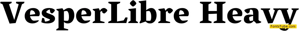 Vesper Libre Font Family