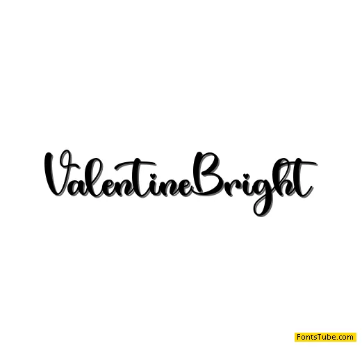 Valentine Bright - Pesonal Use Font
