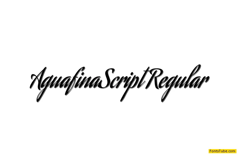 Aguafina Script Font
