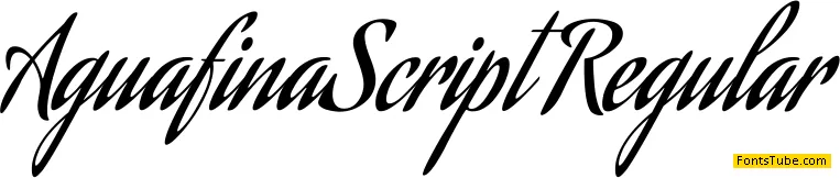 Aguafina Script Font