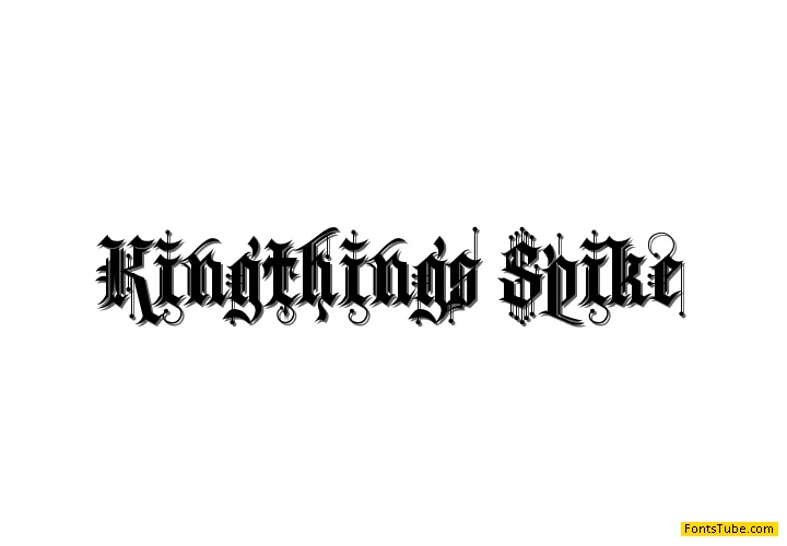 Kingthings Spike Font