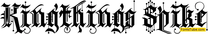 Kingthings Spike Font