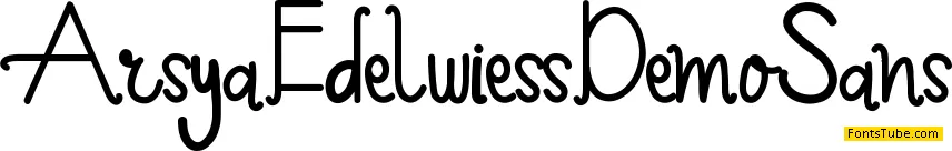 Arsya Edelwiess Demo Font Family