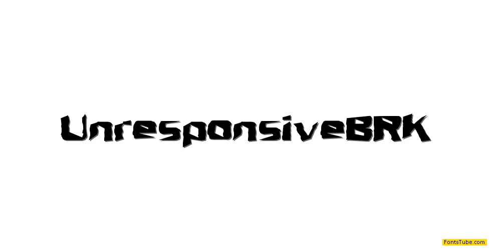 Unresponsive BRK Font