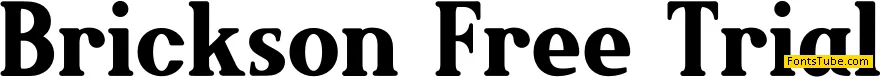 Brickson Free Trial Font