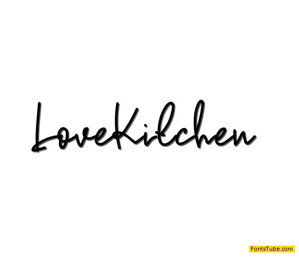 Love Kitchen Font