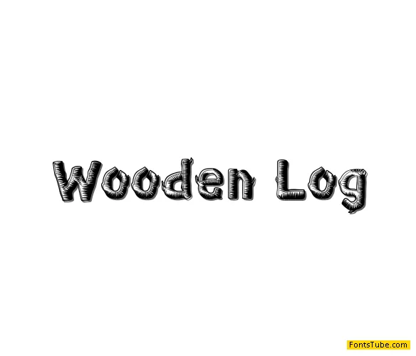 Wooden Log Font