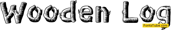 Wooden Log Font