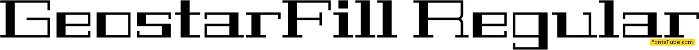 Geostar Fill Font