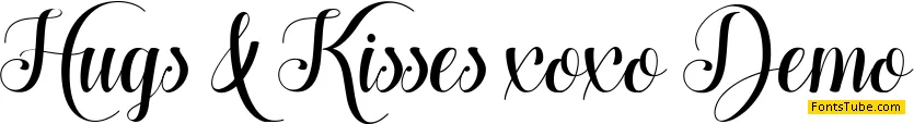 Hugs and Kisses xoxo Demo Font