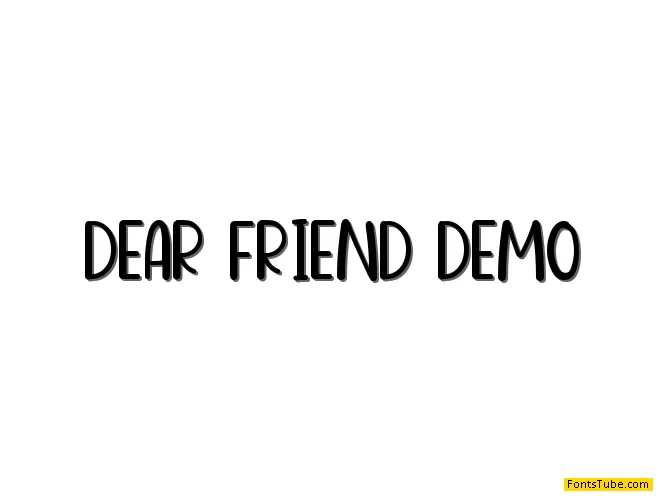 Dear Friend Font