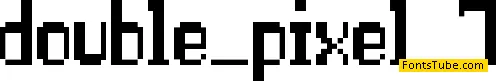 Double Pixel-7 Font