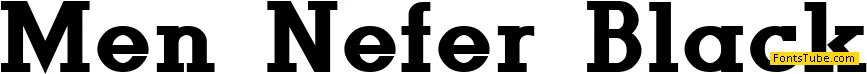 Men Nefer Font Family