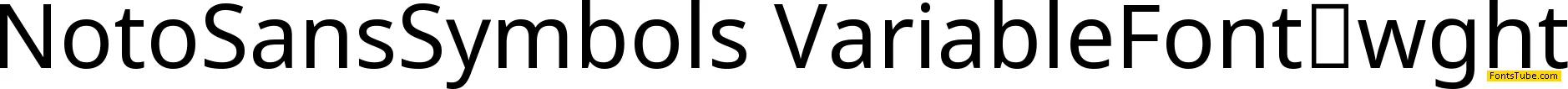 Noto Sans Symbols