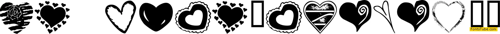 KR Heartalicious Font
