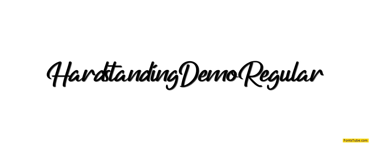 Hardstanding Demo Font