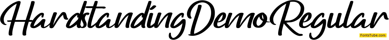 Hardstanding Demo Font