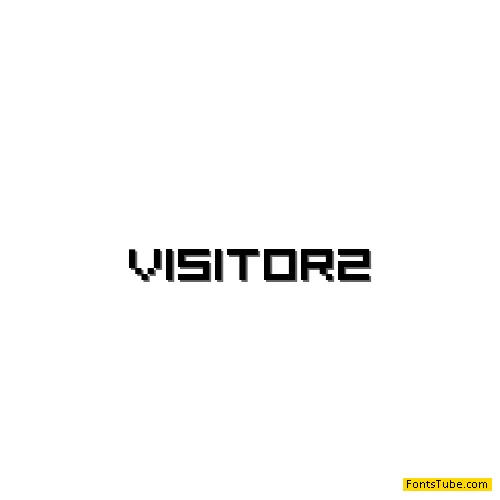 Visitor BRK Font Family