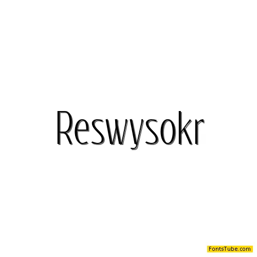 Reswysokr Font