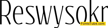 Reswysokr Font
