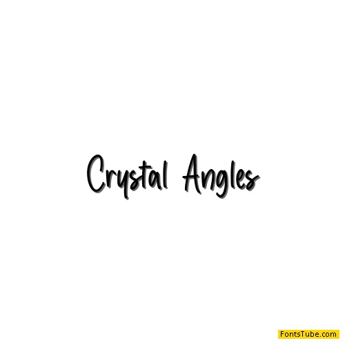 Crystal Angles Font