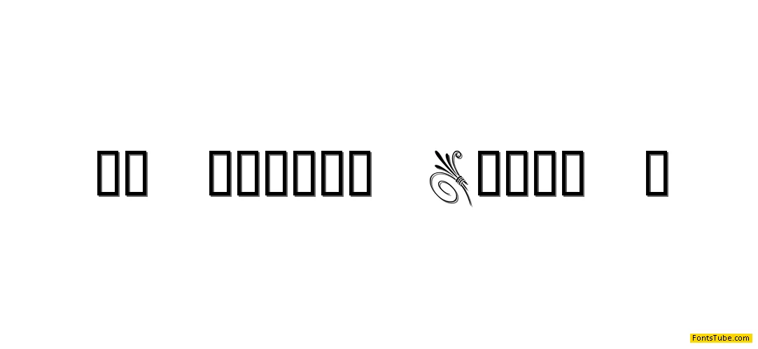 KR Simple Fleur 6 Font