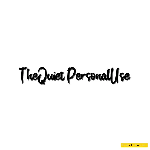 The Quiet Font