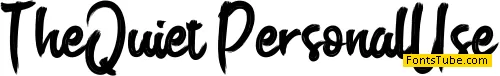 The Quiet Font