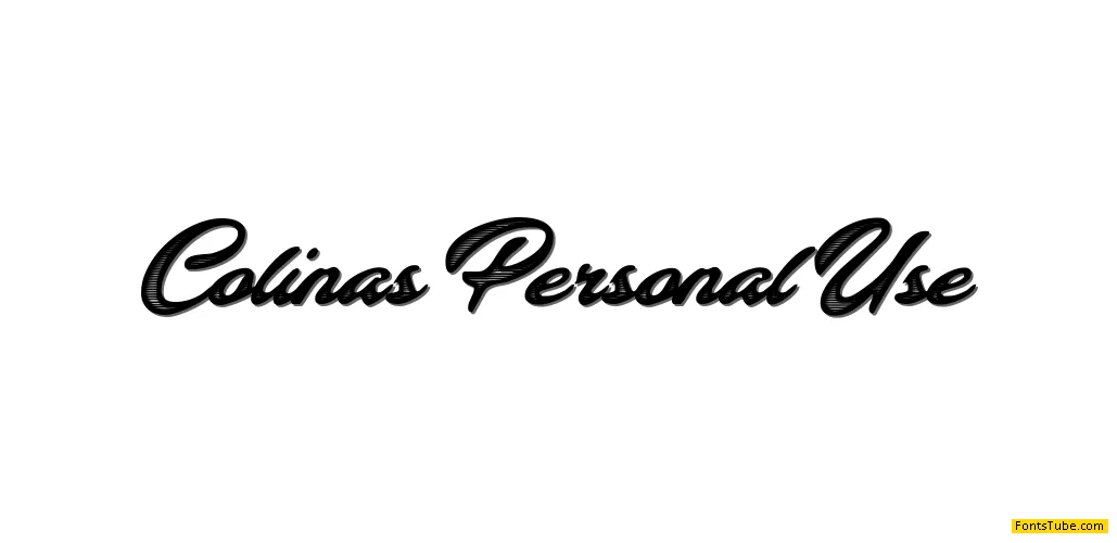 Colinas Personal Use Font