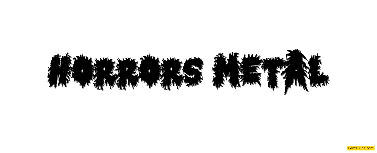 Horror Metal Font