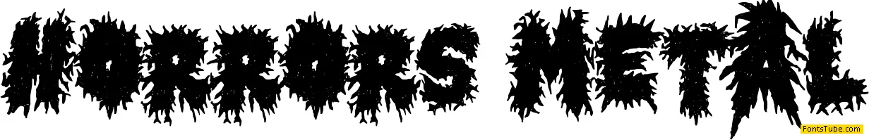 Horror Metal Font