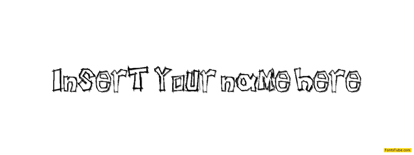 Insert your name here Font
