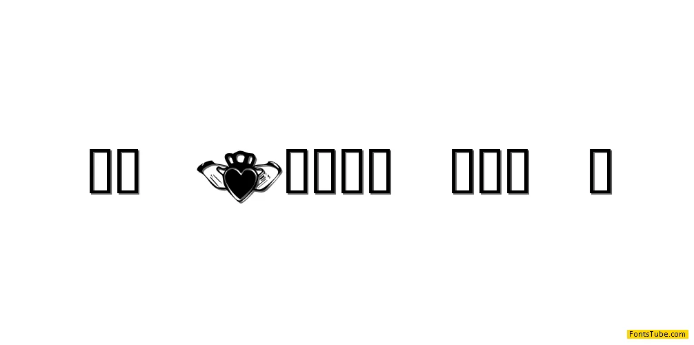 KR Irish Kat 5 Font