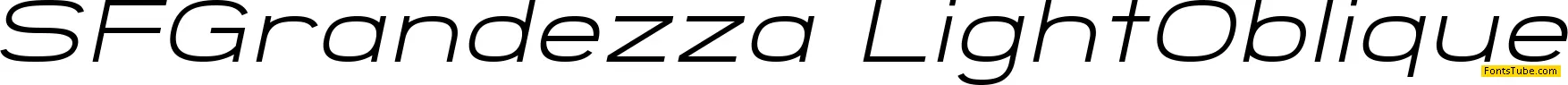 SF Grandezza Font Family