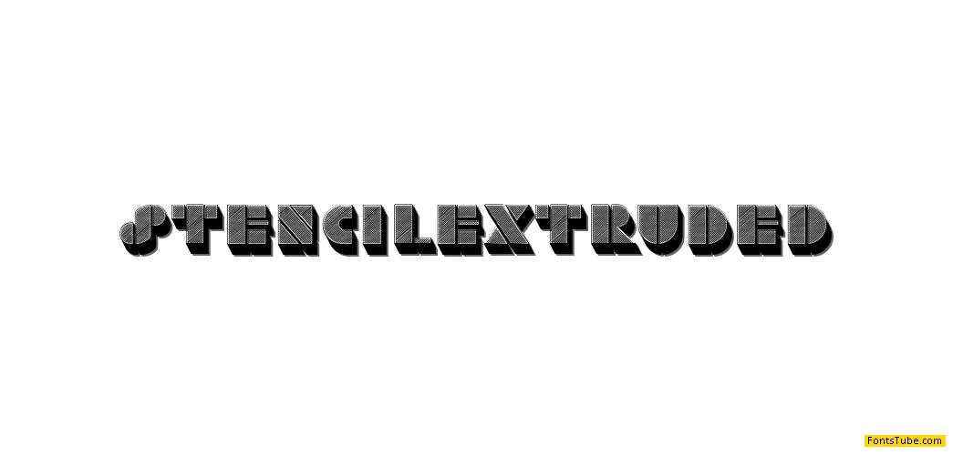 Stencil Extruded