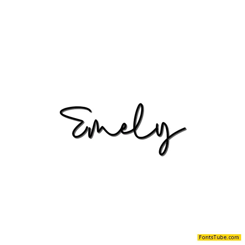 Emely - personal use Font