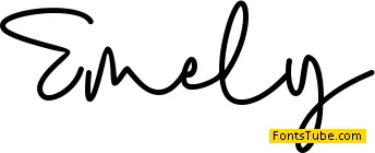 Emely - personal use Font