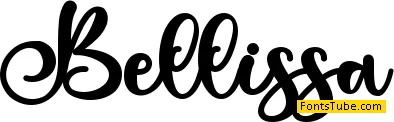 Bellissa - Personal Use Font