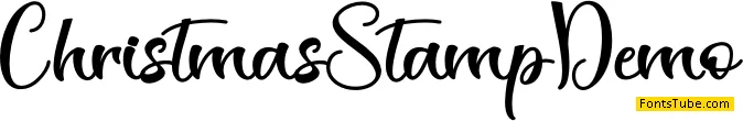 Christmas Stamp - Personal Use Font